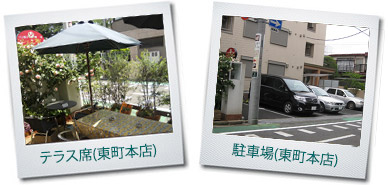 シェ シブヤ東町本店テラス席・駐車場